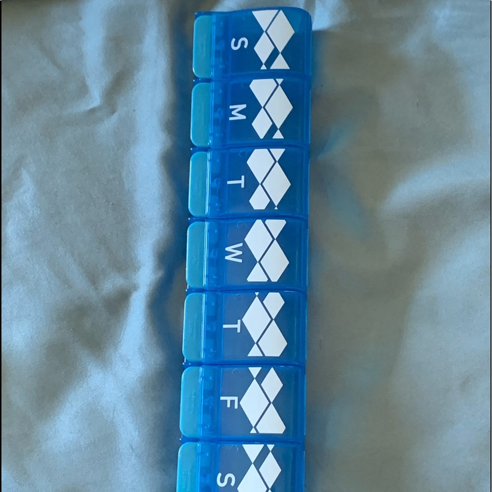 Pill organizer.